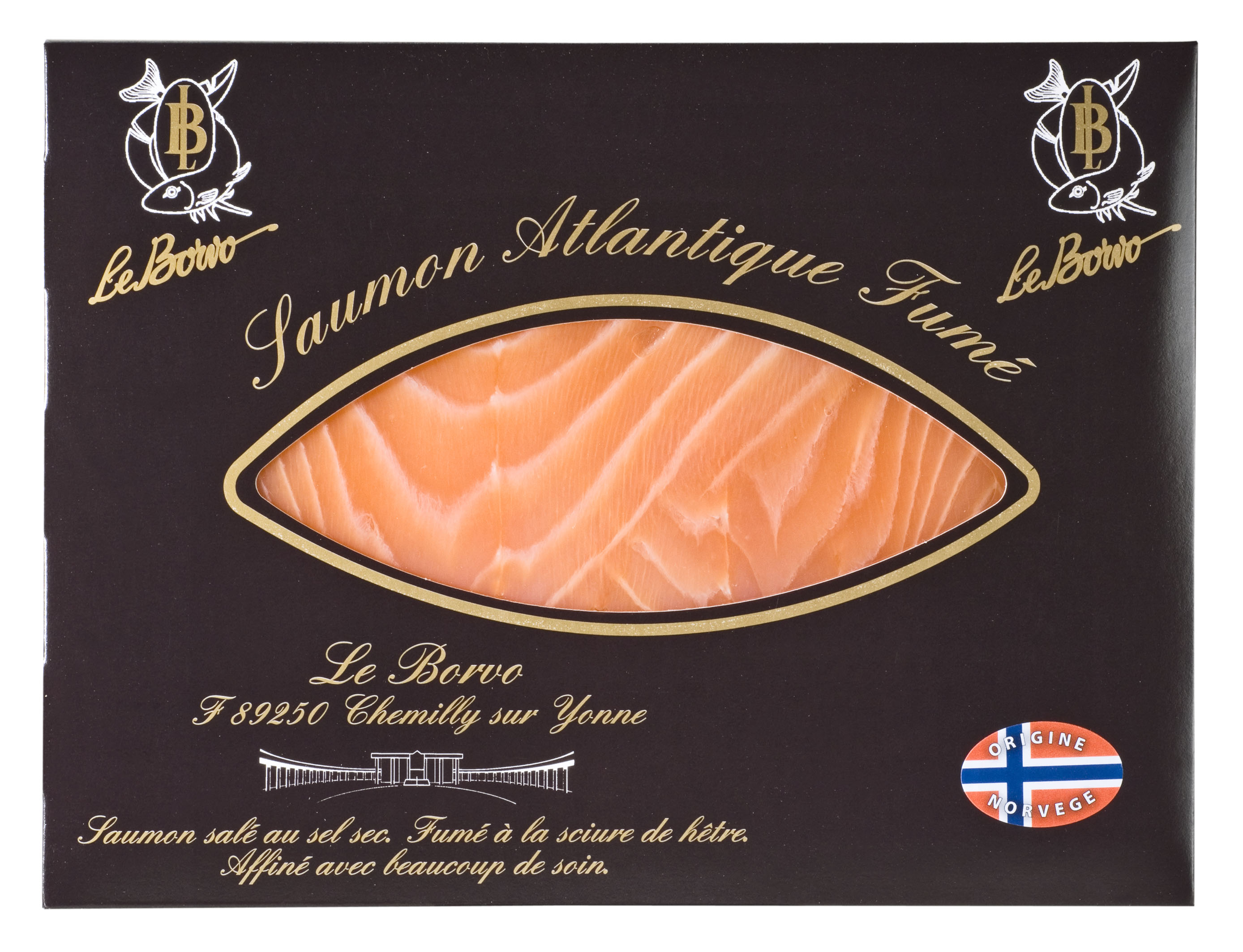 PLAQUE TRAITEUR 200G SAUMON FUMÉ ORIGINE NORVÈGE